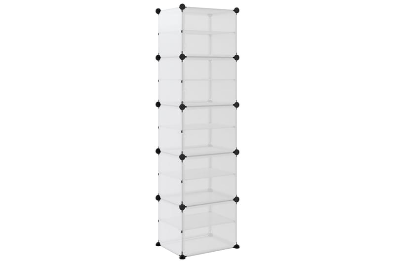 beBasic Skostativ gjennomsiktig 44x31,5x153,5 cm PP - Gjennomsiktig - Oppbevaring - Skooppbevaring