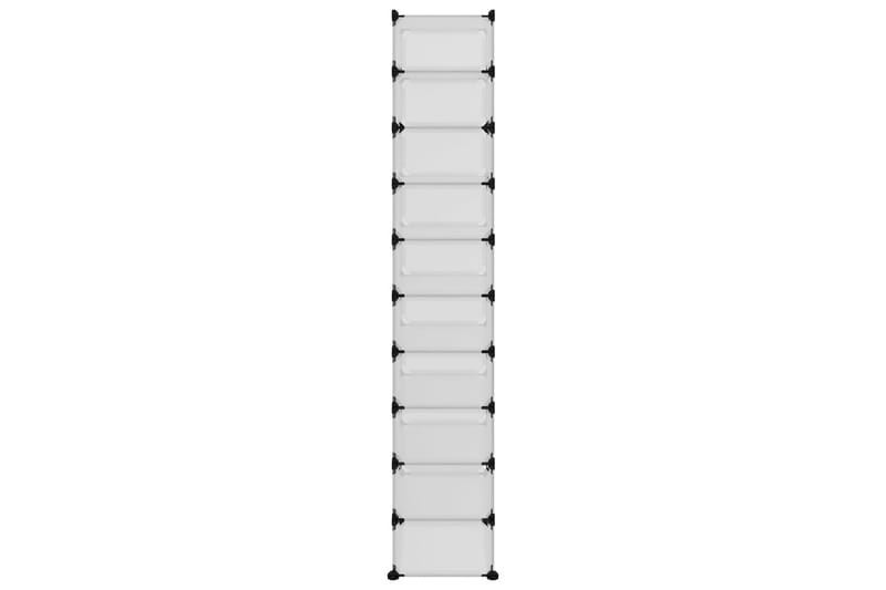 beBasic Skostativ gjennomsiktig 44x32x174 cm PP - Gjennomsiktig - Oppbevaring - Skooppbevaring