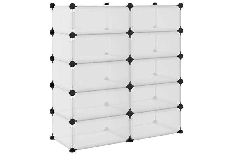 beBasic Skostativ gjennomsiktig 84x32x88,5 cm PP - Gjennomsiktig - Oppbevaring - Skooppbevaring