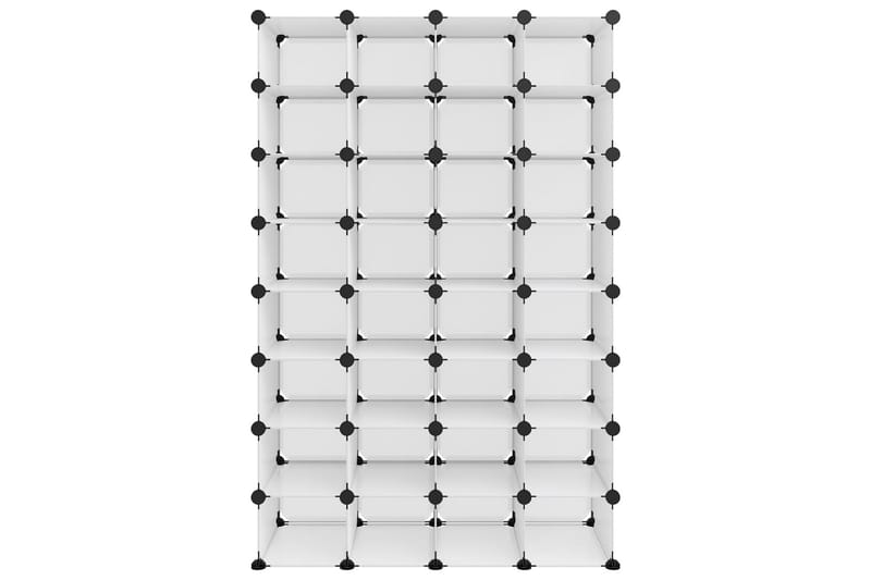 beBasic Skostativ gjennomsiktig 93x36,5x140 cm PP - Gjennomsiktig - Oppbevaring - Skooppbevaring