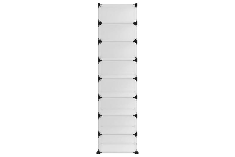 beBasic Skostativ gjennomsiktig 93x36,5x140 cm PP - Gjennomsiktig - Oppbevaring - Skooppbevaring
