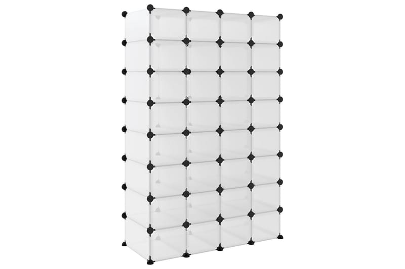 beBasic Skostativ gjennomsiktig 93x36,5x140 cm PP - Gjennomsiktig - Oppbevaring - Skooppbevaring