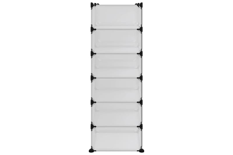 beBasic Skostativ gjennomsiktig 94,5x36,5x106 cm PP - Gjennomsiktig - Oppbevaring - Skooppbevaring