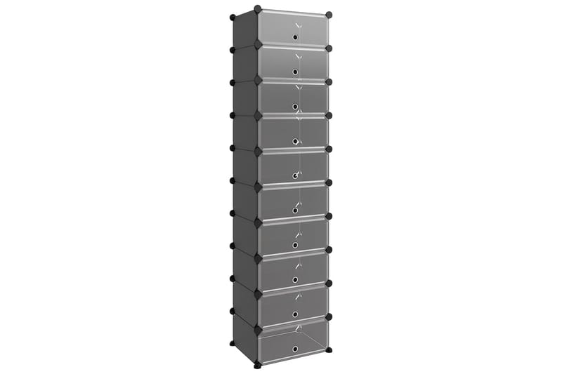 beBasic Skostativ svart 44x32x174 cm PP - Svart - Oppbevaring - Skooppbevaring