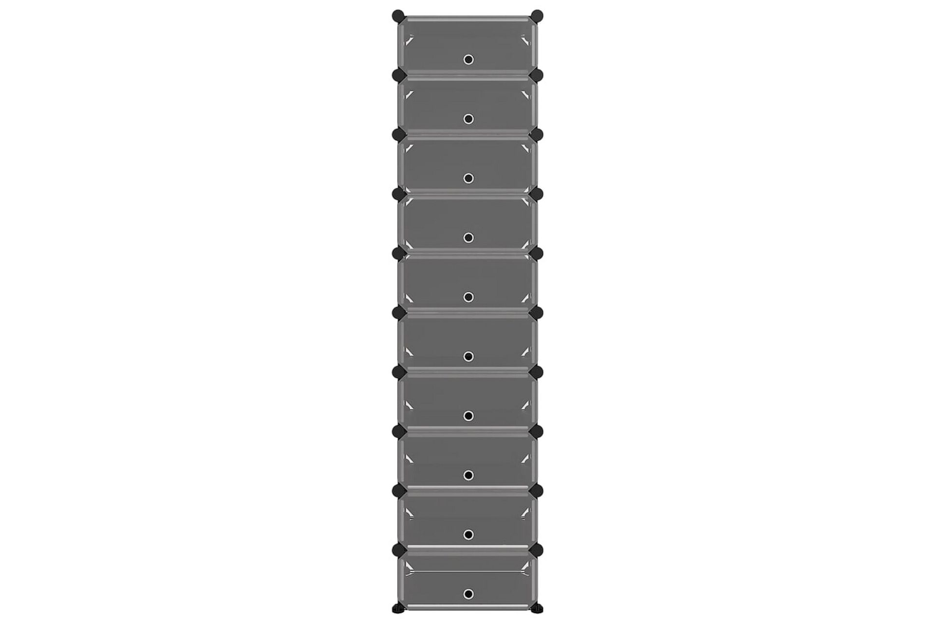 beBasic Skostativ svart 44x32x174 cm PP - Svart - Oppbevaring - Skooppbevaring