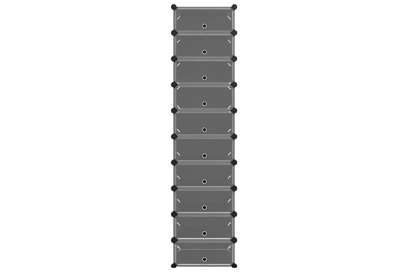 beBasic Skostativ svart 44x32x174 cm PP - Svart - Oppbevaring - Skooppbevaring