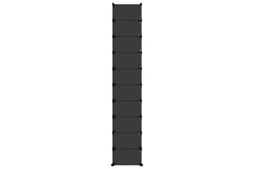 beBasic Skostativ svart 44x32x174 cm PP - Svart - Oppbevaring - Skooppbevaring