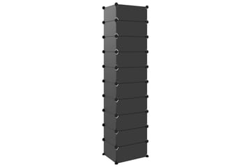beBasic Skostativ svart 44x32x174 cm PP - Svart - Oppbevaring - Skooppbevaring