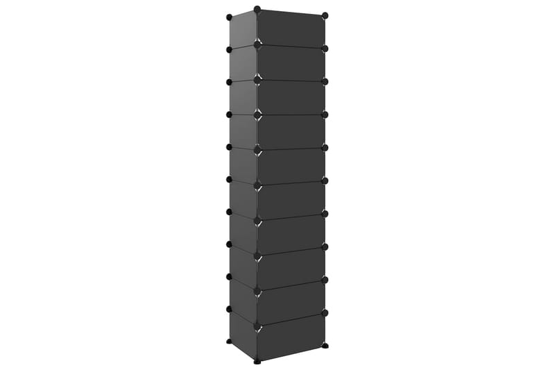 beBasic Skostativ svart 44x32x174 cm PP - Svart - Oppbevaring - Skooppbevaring