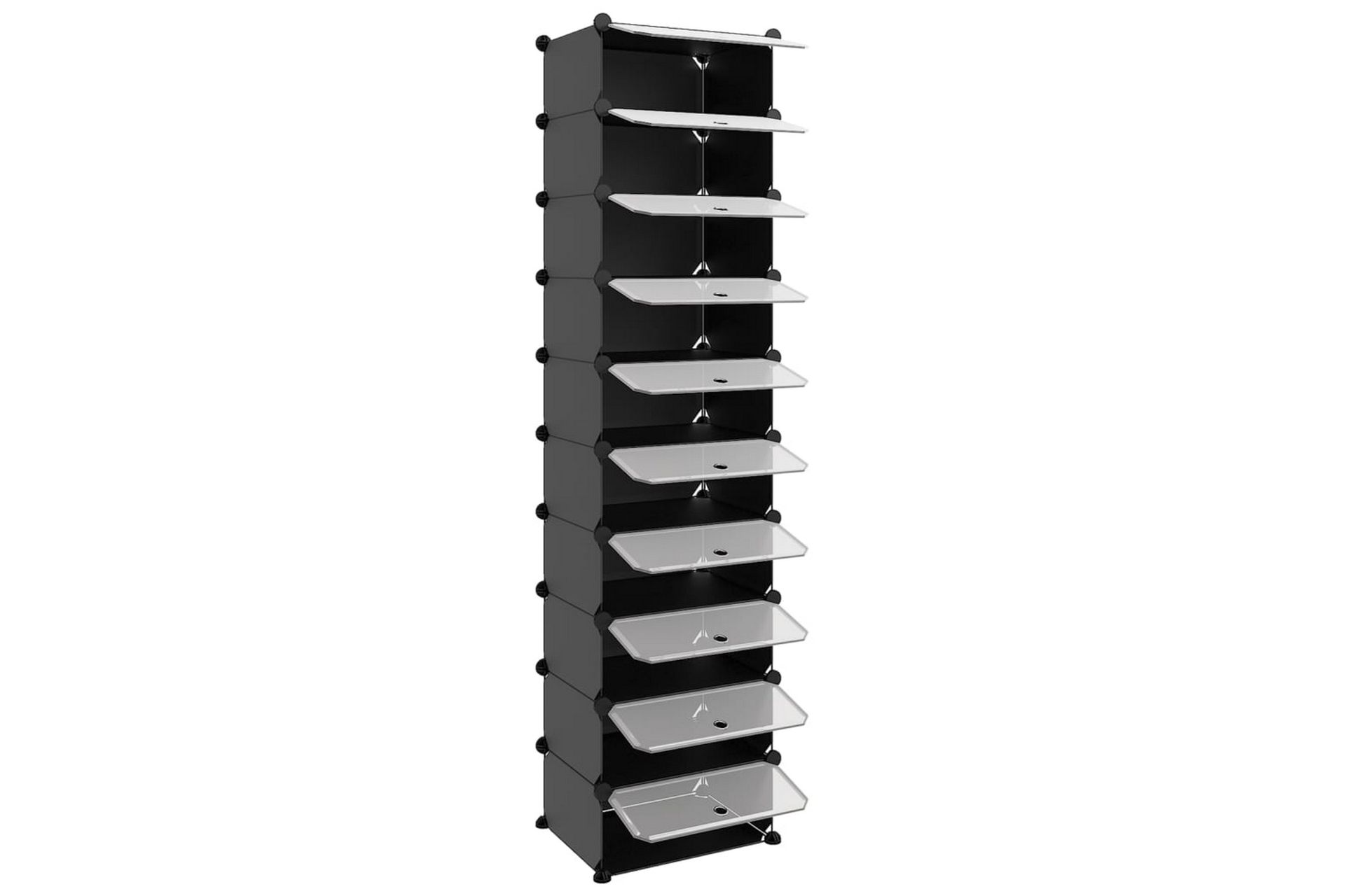 beBasic Skostativ svart 44x32x174 cm PP - Svart - Oppbevaring - Skooppbevaring
