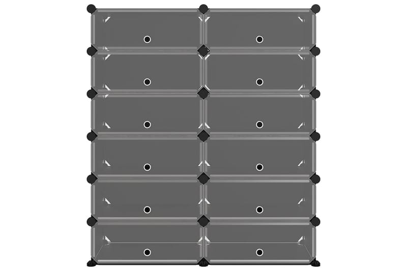 beBasic Skostativ svart 94,5x36,5x106 cm PP - Svart - Oppbevaring - Skooppbevaring