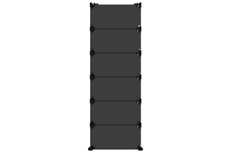 beBasic Skostativ svart 94,5x36,5x106 cm PP - Svart - Gangoppbevaring - Skooppbevaring - Skohylle & skostativ