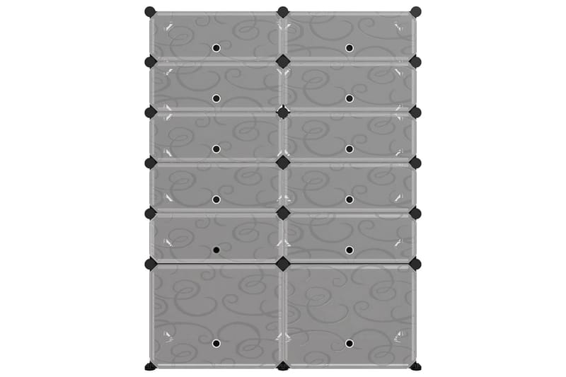 beBasic Skostativ svart 94x37x125 cm PP - Svart - Oppbevaring - Skooppbevaring