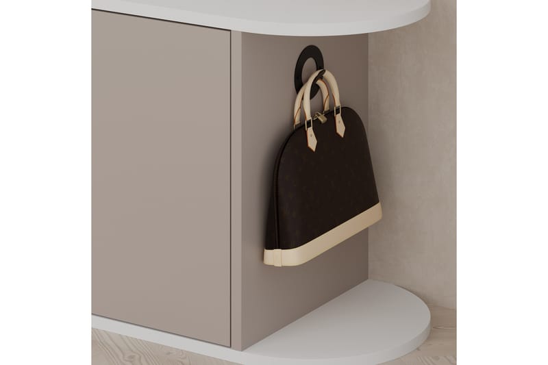 Berriaren Skoskap 104 cm - Brun/Hvit - Oppbevaring - Skooppbevaring - Skoskap