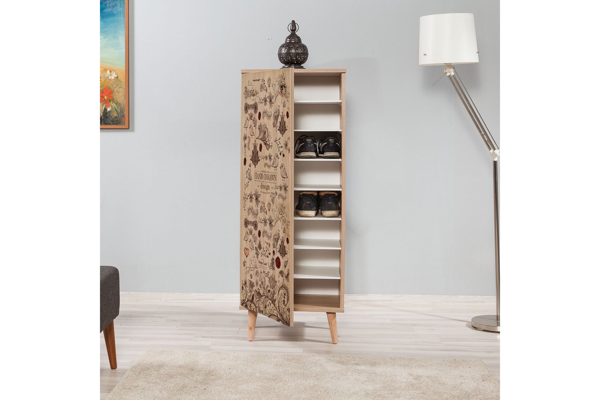 Brokind Skoskap 50 cm - Brun - Oppbevaring - Skooppbevaring - Skoskap
