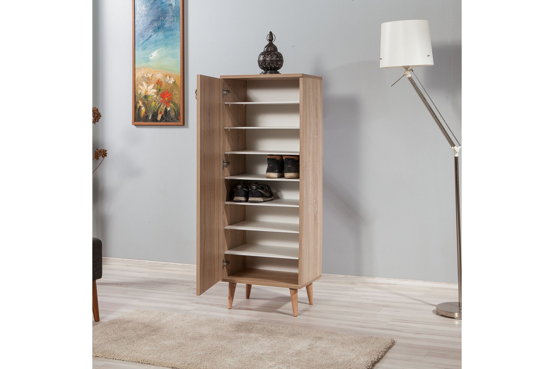 Brokind Skoskap 50 cm - Brun - Oppbevaring - Skooppbevaring - Skoskap