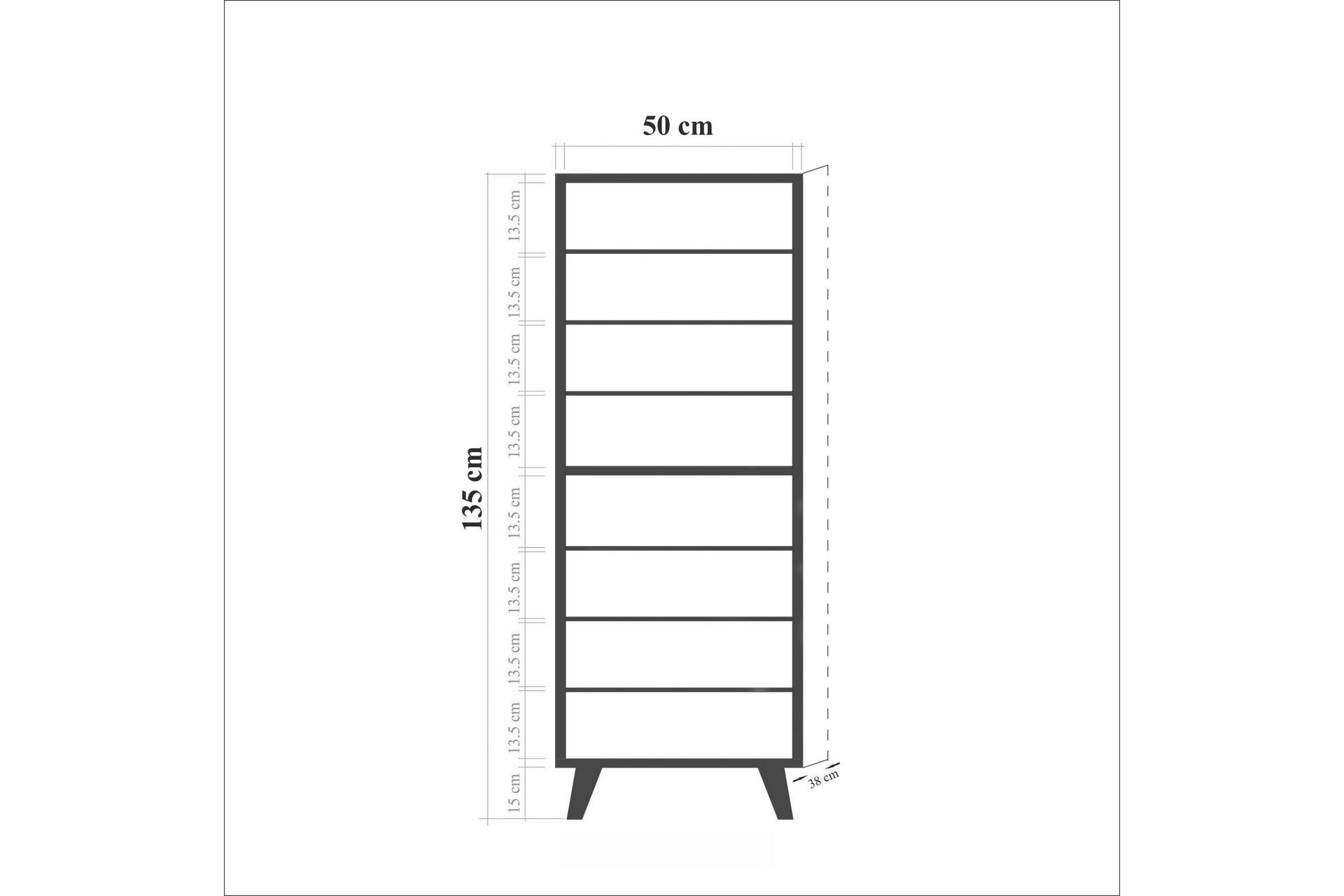 Brokind Skoskap 50 cm - Brun - Oppbevaring - Skooppbevaring - Skoskap