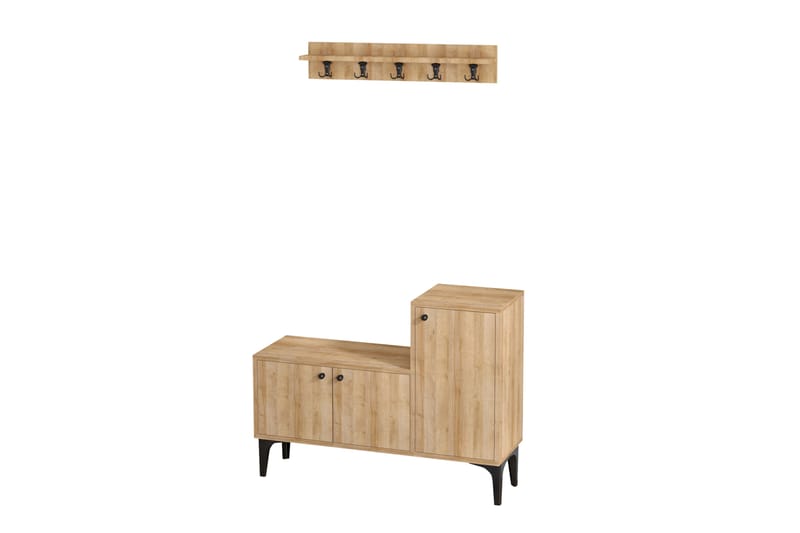 Caetano Skoskap skap 100x35 cm - Natur - Oppbevaring - Skooppbevaring - Skoskap