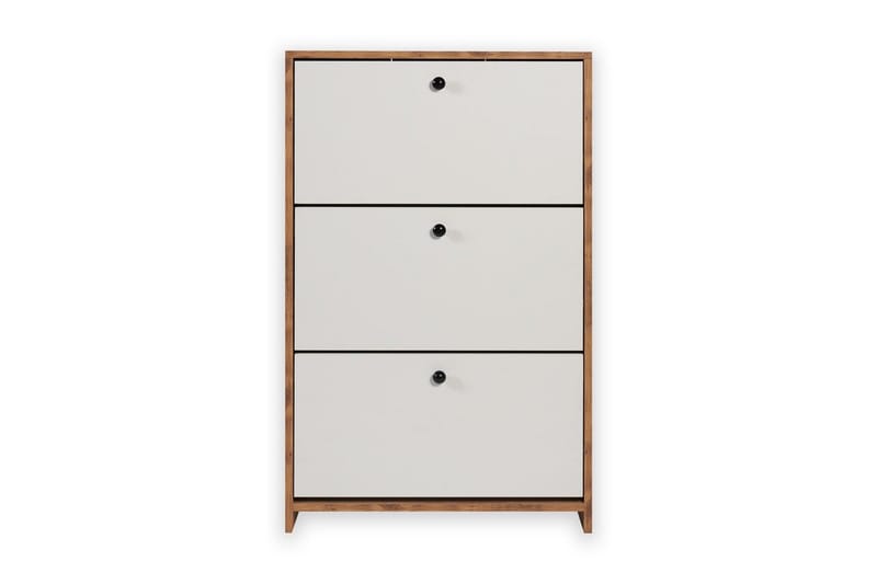 Comfortale Skoskap 26 cm - Hvit/Mintgrønn/Lysfarget tre - Oppbevaring - Skooppbevaring - Skoskap
