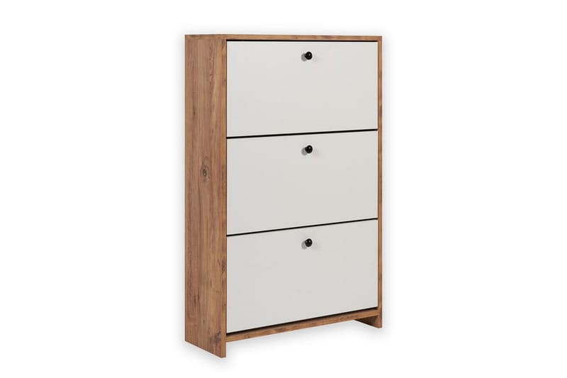 Comfortale Skoskap 26 cm - Hvit/Mintgrønn/Lysfarget tre - Oppbevaring - Skooppbevaring - Skoskap
