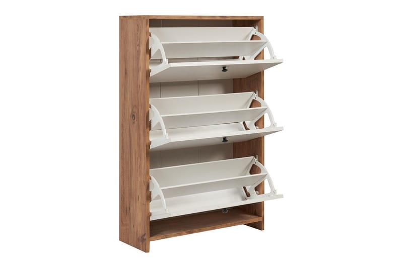 Comfortale Skoskap 26 cm - Hvit/Mintgrønn/Lysfarget tre - Oppbevaring - Skooppbevaring - Skoskap