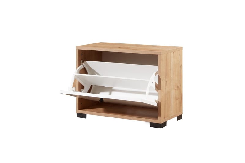Comfortale Skoskap 60 cm - Natur/Hvit - Oppbevaring - Skooppbevaring - Skoskap