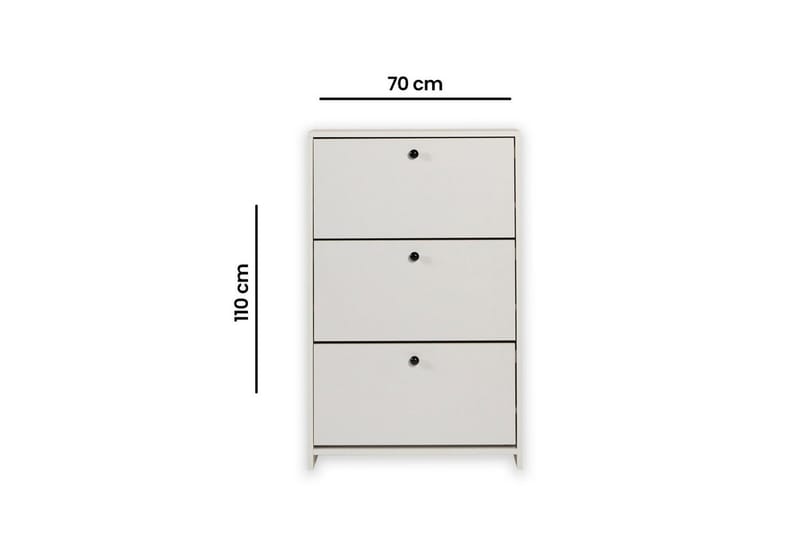 Comfortale Skoskap 70 cm - Hvit - Oppbevaring - Skooppbevaring - Skoskap