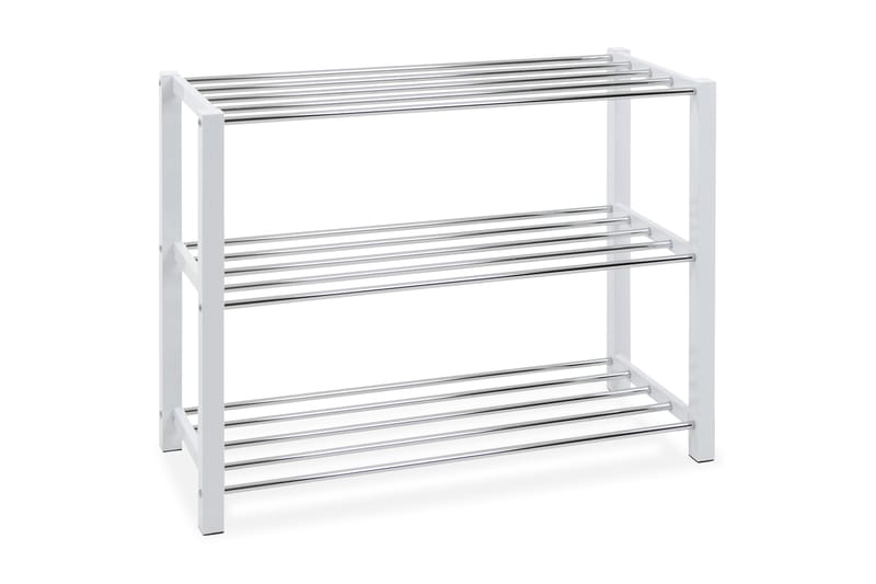 Consel Skostativ 78 cm - Hvit/Krom - Oppbevaring - Skooppbevaring