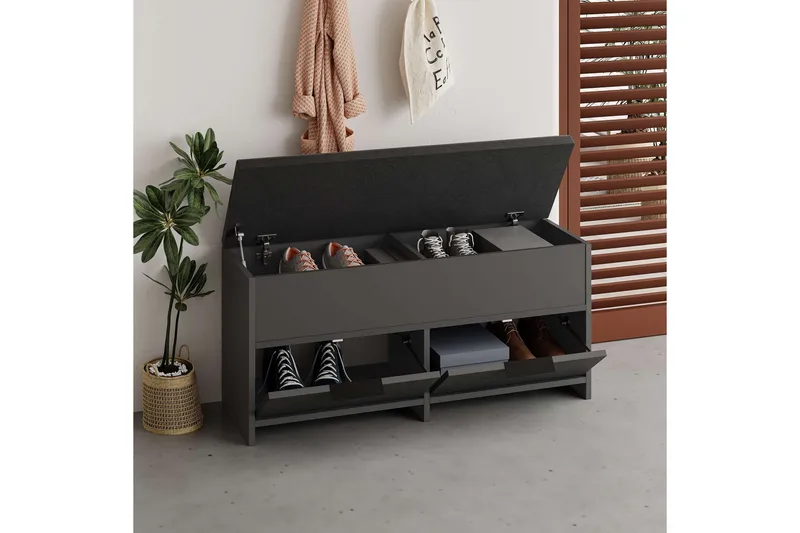 Cove Skoskap 106 cm - Antrasitt - Oppbevaring - Skooppbevaring