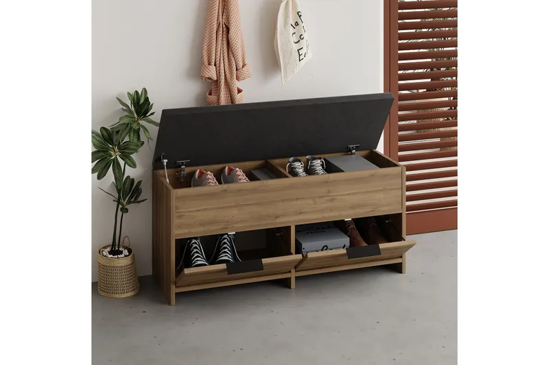 Cove Skoskap 106 cm - Brun - Oppbevaring - Skooppbevaring - Skoskap