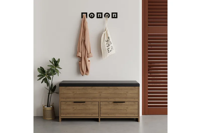 Cove Skoskap 106 cm - Brun - Oppbevaring - Skooppbevaring - Skoskap