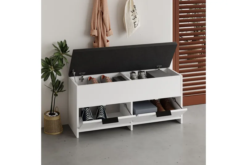 Cove Skoskap 106 cm - Hvit - Oppbevaring - Skooppbevaring - Skoskap