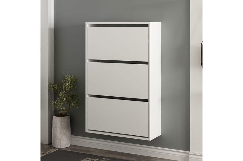 Dasina Skoskap 70 cm - Hvit - Oppbevaring - Skooppbevaring - Skoskap