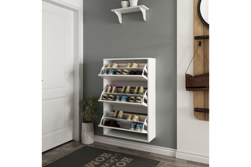 Dasina Skoskap 70 cm - Hvit - Oppbevaring - Skooppbevaring - Skoskap