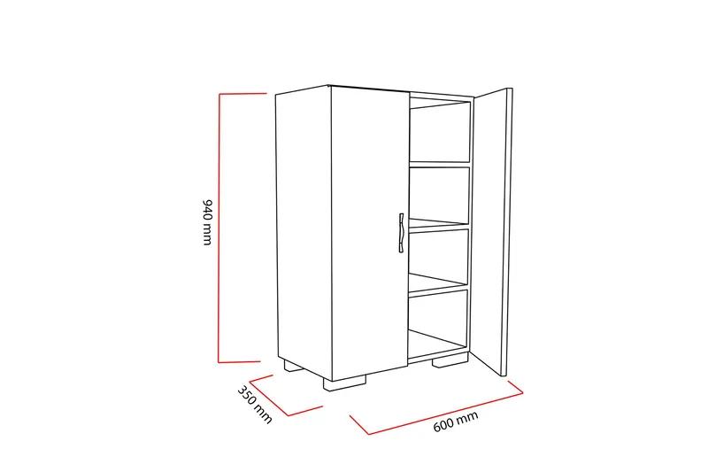 Decorotika Skoskap - Oppbevaring - Skooppbevaring - Skoskap