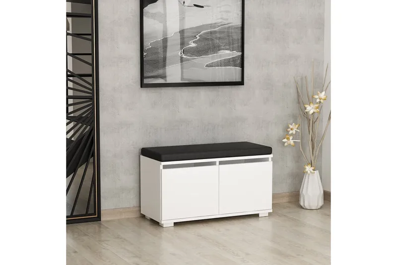 Drago Skoskap 80 cm - Hvit - Oppbevaring - Skooppbevaring - Skoskap