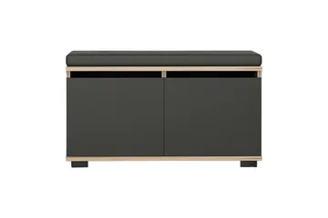 Drago Skoskap 80 cm - Valnøtt/Svart - Oppbevaring - Skooppbevaring