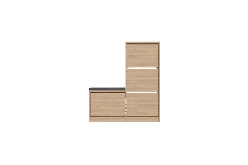 Dude Skoskap 105 cm - Eik - Oppbevaring - Skooppbevaring