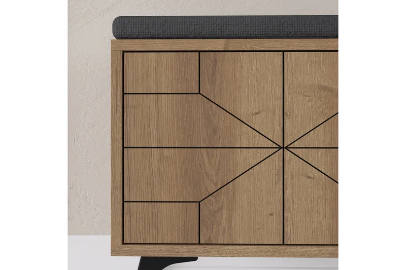 Dune Skoskap 107 cm - Brun - Oppbevaring - Skooppbevaring - Skoskap