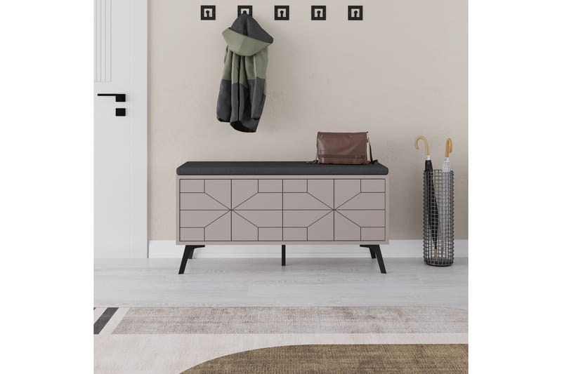 Dune Skoskap 107 cm - Brun - Oppbevaring - Skooppbevaring - Skoskap