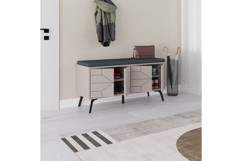 Dune Skoskap 107 cm - Brun - Oppbevaring - Skooppbevaring - Skoskap