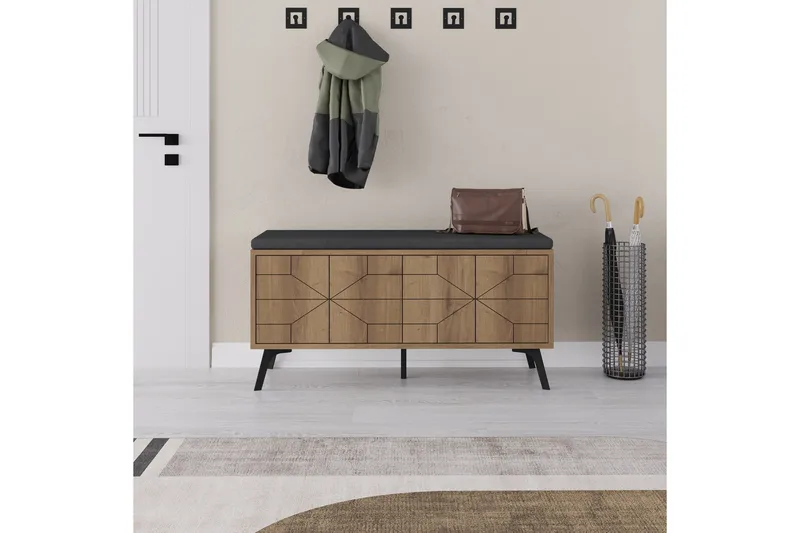 Dune Skoskap 107 cm - Brun - Oppbevaring - Skooppbevaring - Skoskap