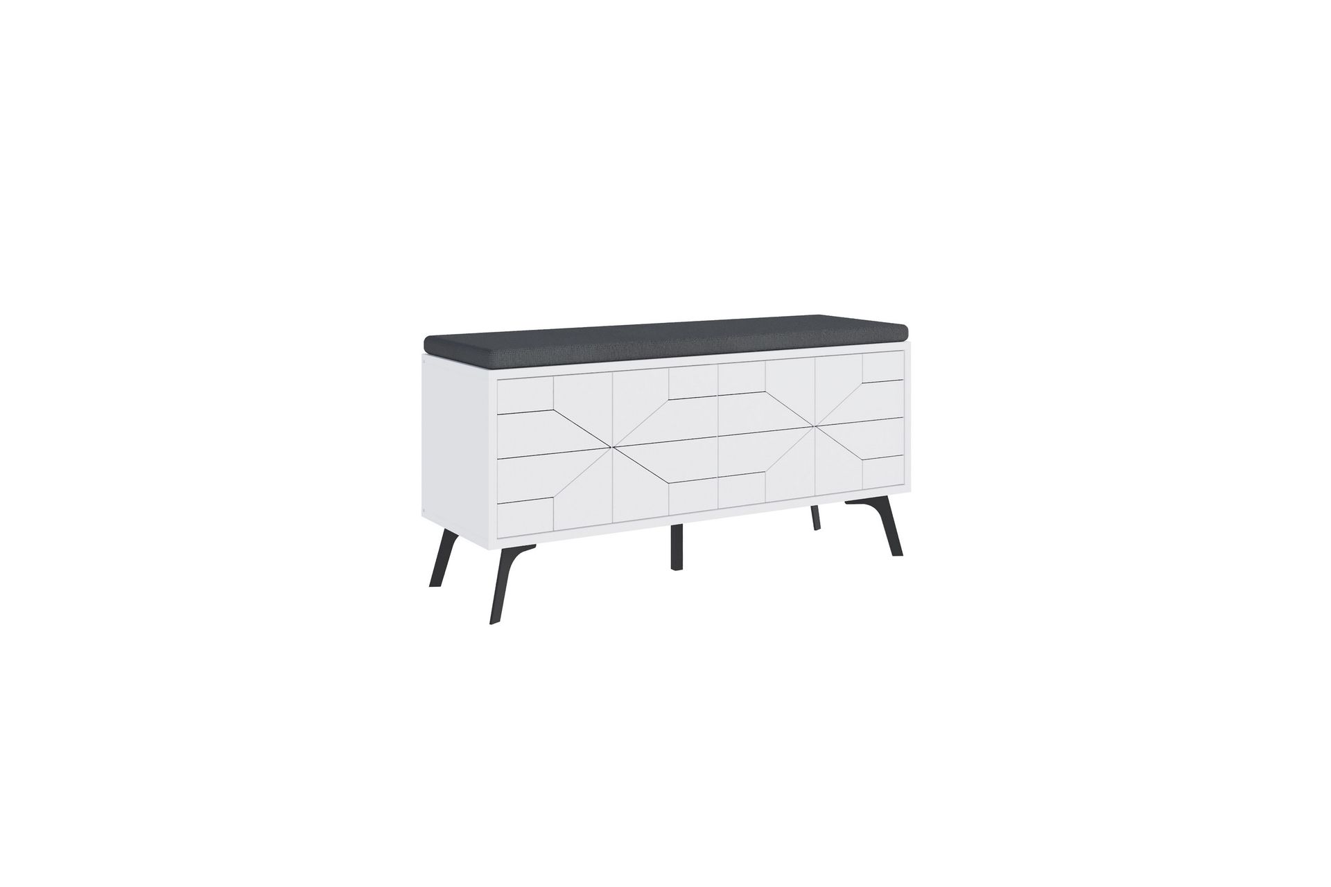 Dune Skoskap 107 cm - Hvit - Oppbevaring - Skooppbevaring - Skoskap