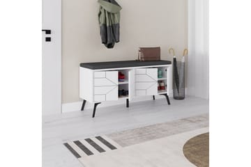 Dune Skoskap 107 cm - Hvit - Oppbevaring - Skooppbevaring - Skoskap