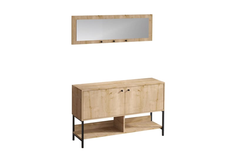 Durana Skoskap 35x120 cm - Natur - Oppbevaring - Skooppbevaring - Skoskap