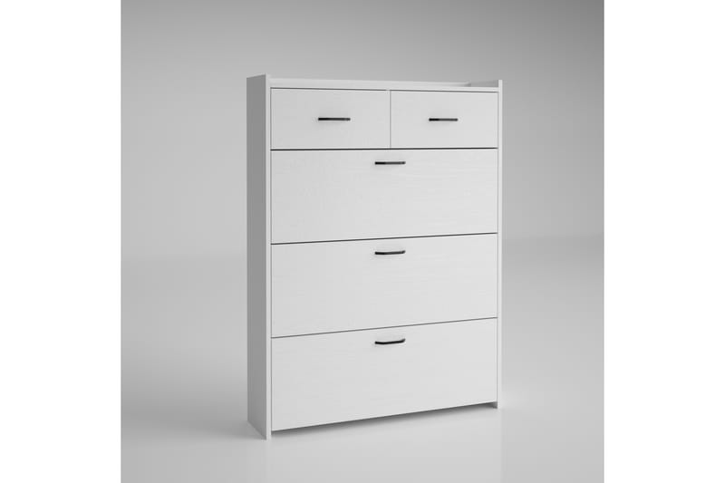 Elspet Skoskap 100 cm - Brun/Hvit - Oppbevaring - Skooppbevaring - Skoskap