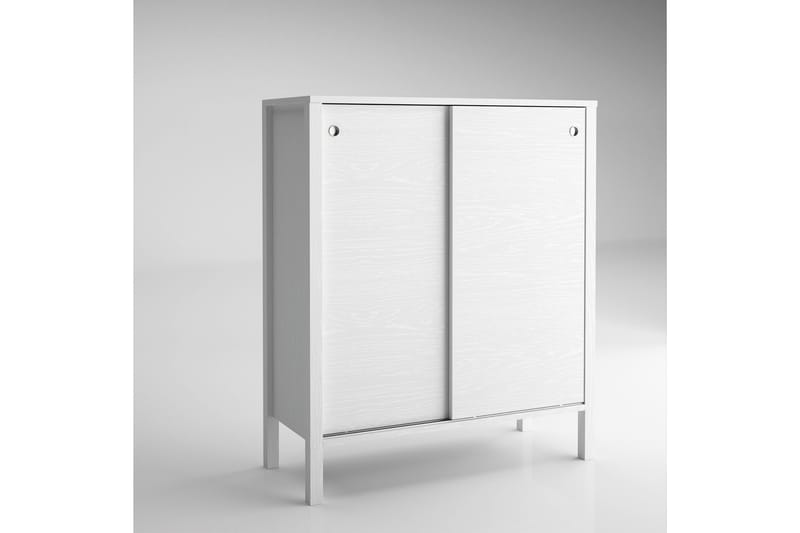 Elspet Skoskap 92 cm - Brun/Hvit - Oppbevaring - Skooppbevaring - Skoskap