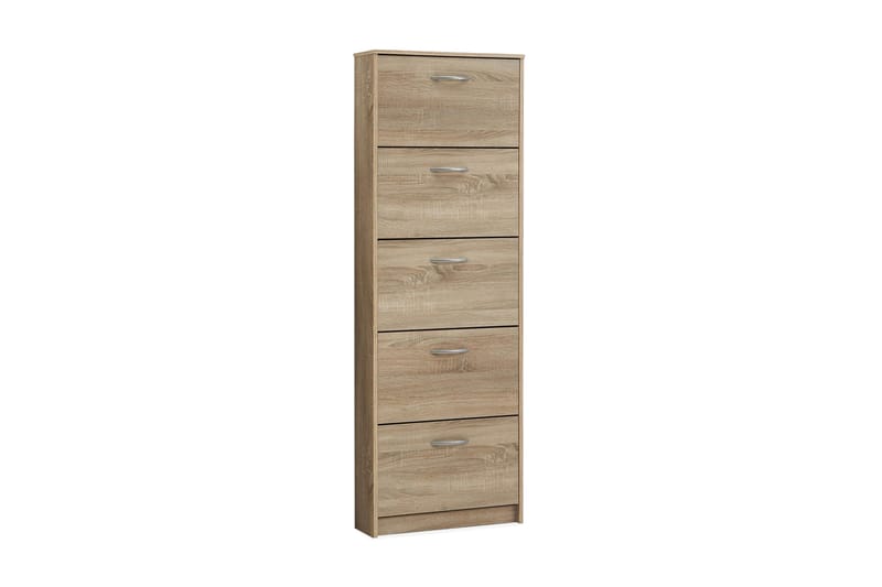 Erida Skoskap 59 cm Høy - Eik - Oppbevaring - Skooppbevaring - Skoskap