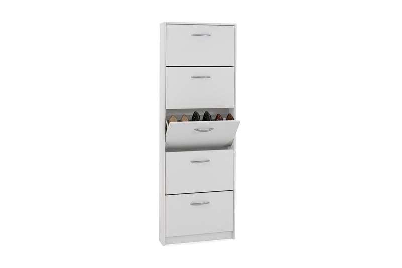 Erida Skoskap 59 cm Høy - Hvit - Oppbevaring - Skooppbevaring - Skoskap