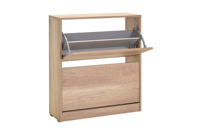 Evemarie Skoskap 73 cm - Lys brun - Oppbevaring - Skooppbevaring